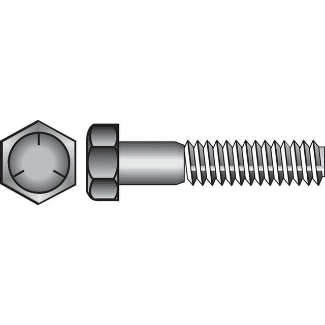 Tornillo HILLMAN con cabeza hexagonal de 5/16 pulgadas Diámetro x 4,45 cm de largo, acero, paquete d