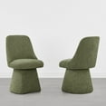 thumbnail image 3 of CHITA Upholstered Swivel Dining Chair Set of 2, 3 of 9