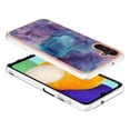 thumbnail image 3 of SaniMore Electroplated Marble Case for Samsung Galaxy A05S, Shockproof Protection Cover Support Magnetic Wireless Charging Soft TPU Bumper Transparent Ultra-Slim for Samsung A05S, Purple, 3 of 8