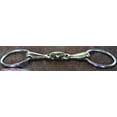 thumbnail image 2 of SS Loose O-Ring Dog Bone Snaffle Pony Horse Bit 5" Brass Mouth Equine 35521B, 2 of 3
