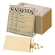 thumbnail image 1 of 200 sobres para semillas, sobres pequeños de papel kraft autosellantes para almacenamiento de semillas, sobres resellables para guardar semillas., 1 of 5