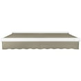 thumbnail image 4 of Awntech 12 Ft Key West Left Motorized Heavy Duty Patio Retractable Awning with Cassette (144in x 9.38in x 120in), Burlap Sack, 4 of 6