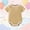 Khaki, variant on Abtuhar Summer Rompers Boys And Girls Solid Short Sleeve Brief Length Crotch Snap Casual Jumpsuit Daily Outfit for 0‑3 Years