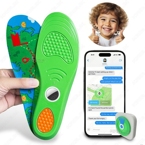 Insoles for Airtag Tracking Devise Hidden Holder Comfortable Securely Mounted Shoe Inserts Tracker Insoles for Kids Adult Seniors