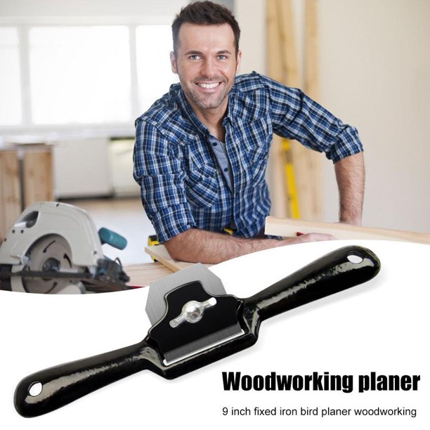 Cepilladora Para Trabajar La Madera Herramientas de corte de borde inferior de corte de madera de cepillo de mano portátil de 9 pulgadas