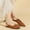 Brown, variant on WIZUTIZ Flat Sandals for Women Womens Sandals Comfortable Party Elastic Beach Sandals Pull-On Round Toe Shoes Low Heel (1"-2") Medium Solid Sandals for Older Women School Up to 60% Off Beige