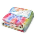 thumbnail image 3 of Colorful Tie-dye Swirl Soft Print Blanket Throw Blankets Warm Cozy Lightweight Couch Blanket Stuff Gifts for Women Mom Teens, 3 of 5