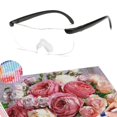 thumbnail image 1 of Lupa gafas transparentes a la antigua usanza para joyería profesional trabajo cerrado costura manualidades lectura reparación regalo de cumpleaños Baoblaze Gafas de lupa, 1 of 8