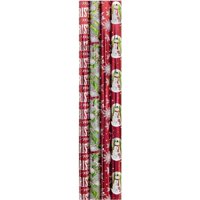4Roll Foil Red Rustic Traditional
