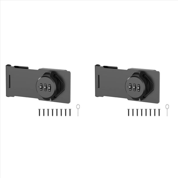 2X Cerradura de CombinacióN de Gabinete Sin Llave, Cerraduras de ContraseñA de Gabinete para Gabinete, BuzóN, Cerradura de Gabinete de Archivo de Oficina Negro