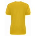 thumbnail image 2 of Womens Casual Cropped T Shirts V Neck Swiss Dot Puff Sleeve Crop Tops Summer Loose Basic Tees Tshirts, 2 of 5