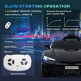 thumbnail image 5 of Aosom Kids Ride on Car with Remote Control, 12V 3.1 MPH Electric Car for Kids, Battery Powered Ride-on Toy for 37-60 Months Boys and Girls, Black, 5 of 9