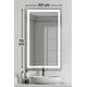 thumbnail image 2 of Espejo Luz LED para Baño con Iluminación Regulable,50×70 cm, Vidrio Templado, Rectangular, Control Táctil 3 Tonos de Luz, Montaje en Pared, 2 of 11