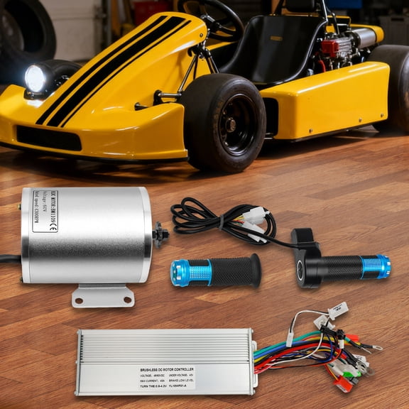 2000W 60V BLDC Motor Kit with Brushless Controller for Electric Scooter E Bike for Electric Scooters, E-bikes, Go-karts, E-bikes