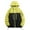 Yellow, variant on Plus Size Jacket for Men Winter Fall Color Block Drawstring Casual Loose Fashion Zipper Hooded Pullover Coats with Pockets,Green,L