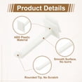 thumbnail image 3 of Uxcell 30 Pack Slat Wall Panel Hooks, 2 Inch Plastic Slat Wall Accessories Gridwall Hooks Shelves Hanging Accessories for Garage Tool Storage Gridwall Kitchen Craft Retail, White, 3 of 6