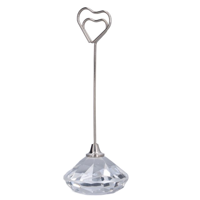 Numéro de Table Titulaire en Forme de Coeur Stable en Métal de Qualité Supérieure Robuste Largement Utilisé Porte-Cartes 12cm en Forme de Coeur