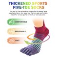 thumbnail image 6 of FEOYA Pack of 5 Crew Toe Socks Men Five Finger Socks Cotton Athletic Five Toe Socks Running Toe Socks for Outdoor Winter Sports Spring Autumn L, 6 of 6