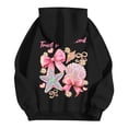 thumbnail image 3 of SHIXIAOO Sweat à Capuche pour Femmes Imprimé Lettre Manches Longues avec Poches Style Western Grande Taille pour Femmes, 3 of 8