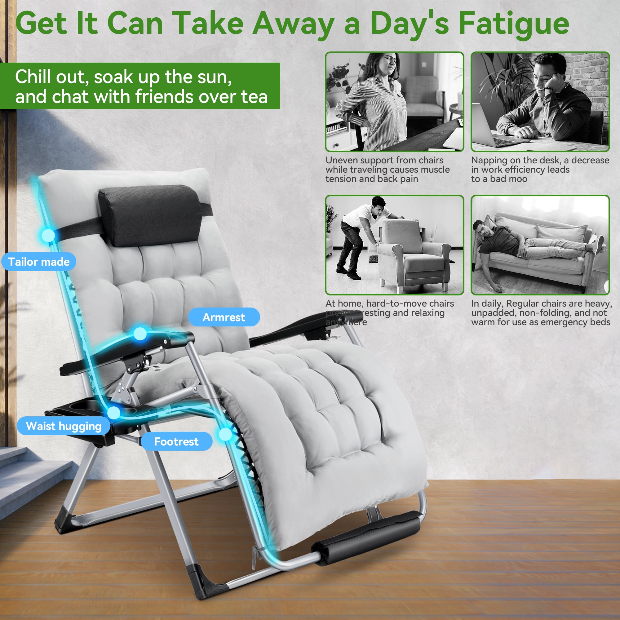 xxl zero gravity lounger