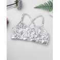 thumbnail image 4 of iiniim Girls' Kids 2-Piece Active Set Dance Sport Outfits Racer Back Top and Booty Short Gymnastics Dancing Clothes Silver 14, 4 of 8