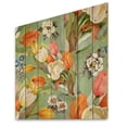 thumbnail image 2 of Designart 'Blooming Orange and White Tulips II' Traditional Print on Natural Pine Wood, 2 of 5
