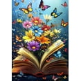 thumbnail image 1 of Adult Paint-by-Number Set - Butterfly and Book Pattern, DIY Acrylic Oil Painting, Adult Paint-by-Number Set, Suitable as a Gift or Home Wall Decoration, 40*50cm, Frameless., 1 of 4