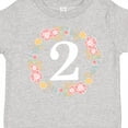 thumbnail image 4 of Inktastic 2nd Birthday Rose Wreath 2 Year Old Girl Girls Toddler T-Shirt, 4 of 5