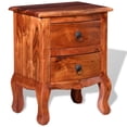 thumbnail image 3 of vidaXL Nightstand with Drawers Solid Acacia Wood, 3 of 5