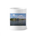 thumbnail image 1 of Lake View Mountain Architecture Toothbrush Pen Holder Mug Cerac Stand Pencil Cup, 1 of 2