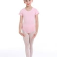 thumbnail image 4 of purcolt Girls Short Sleeve Leotards with Pull on Skirt Toddler Kids Gymnastics Dance Ballet Leotards Dance Dress Outfit 2-13 Years, 4 of 8