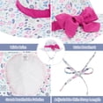 thumbnail image 3 of American Trends Baby Sun Hat Toddler Baby Girl Hats UPF 50+ Sun Protection Hat Summer Beach Wide Brim Bucket Caps Sunhat for Baby Girl Infant Kids Rose Red Bow M, 3 of 7