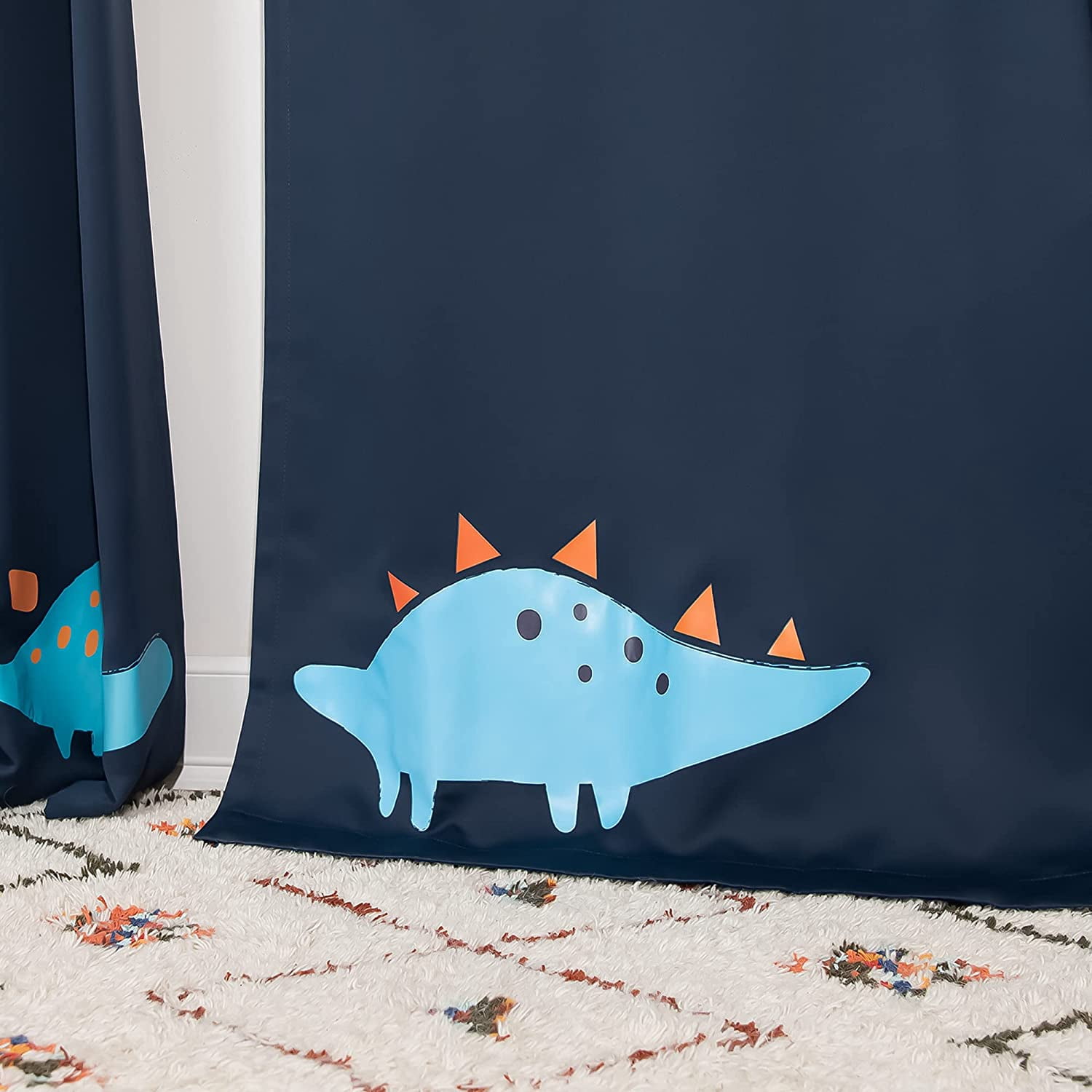 Quality Home Dinosaur Dino Buddies Children Grommet Top Blackout Curtains for Kids Room -84"