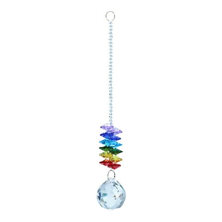 

CHAXIN Crystal Prisms Pendant Smooth Surface Hanging Crystal Ornament Bright Color Windchime Light Pendant for Home Garden Window Decoration
