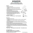 thumbnail image 3 of Kingston Brass Dtt5302A0 Kit De Drenaje Para Bañera Con Grifo De Dedo Fácil De Tocar, Negro Mate, 3 of 3