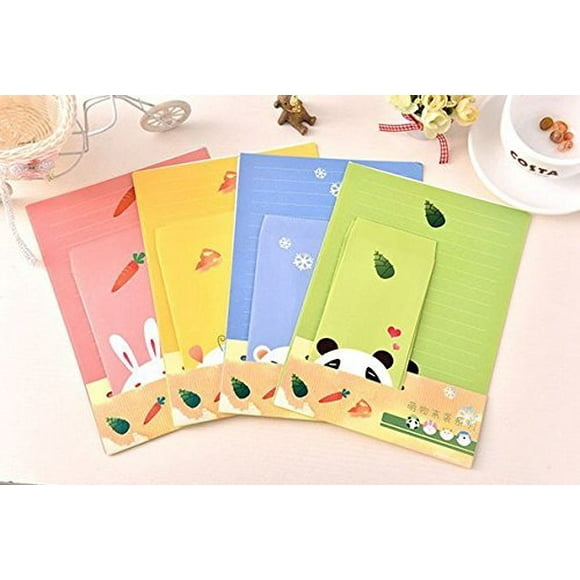 SCStyle 30 Cute Lovely Kawaii Cartoon Animal Design Version 2 Writing Stationery Paper with 15 Envelope