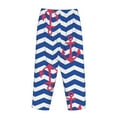 thumbnail image 3 of Lsque Nautical Anchors Print Women's Pajama Pants, Lounge Pant - Comfortable Home Wear,Elastic Waistband, Stylish Design-Medium, 3 of 9