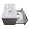 thumbnail image 6 of Cutler Kitchen and Bath Trough 30" Cultured Marble/Wood Bathroom Vanity in Gray, 6 of 6