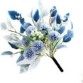 thumbnail image 6 of Topboutique Artificial Flowers,Faux Hydrangea Flower Arrangements,Fake Flower Centerpieces,Silk Chrysanthemum Ball for Vase for Wedding Home Garden Decoration,1 Bunch Blue(Vase NOT Including), 6 of 6