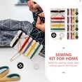 thumbnail image 3 of SHISUYAN 100 Packs Sewing Kit Sewing Thread Portable Multifunctional Sewing Needle Thread Embroidery Cross Stitch Tools (Button Random Color), 3 of 8