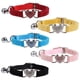 thumbnail image 1 of Collar ajustable para gatito de gato para mascotas de 5 piezas con campana de seguridad y diamantes de imitación de corazón de amor, 1 of 5