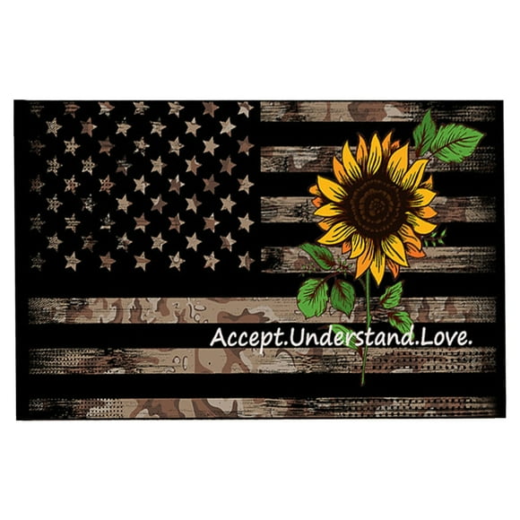 Patriotic Memorial Day Door Mat Creative Stars and Stripes Snake Eagle Print Retro Style Door Mats 16x24IN Welcome Mats for Front Door Holiday Mat 4Th of July Decorations Outdoor for Outdoor Decor