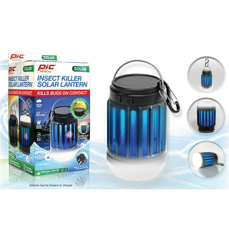 Pic Corporation Insect Killer Lanterin, Solar, 500 Volts - 1 insect killer lantern