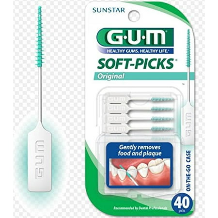 Soft Picks (6 Packs of 40 each), Flexible bristles slide between teeth to remove plaque and food particles Tapered to fit between small spaces By (What's The Best Way To Remove Gum From The Carpet)