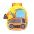 thumbnail image 3 of Creative Cute Cartoon Plush Engineering Vehicle Excavator Dump Truck Backpack For Outdoor Traveling Kindergarten Boys And Girls Accessories Gift, 3 of 5