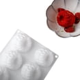 thumbnail image 4 of Molso Mousse Frambuesa 6 Agujeros Silicona Diy 3D Herramientas Pasteles Molde Frutas, 4 of 6