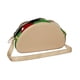 thumbnail image 3 of Bolsa en forma de TACO, Diseño de Comida Tipica Mexicana, Bandolera para Mujer, Cross-Body, Correa Ajustable, Color Beige, Moda Kawaii, Novedoso y Encantador (Bolsa para Mujer)., 3 of 5