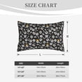 thumbnail image 4 of Naloa Cute skull Pillowcase, Cool Pillowcase, Lightweight, Breathable, Skin Friendly Pillowcase, Hidden Zipper (No pillow core)-20"x30", 4 of 6