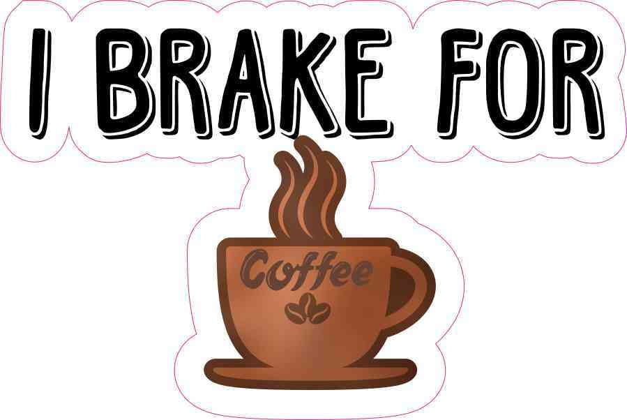 1 x autocollant Coffee grains de café sticker logo emblème tuing Fun gag shocker ill