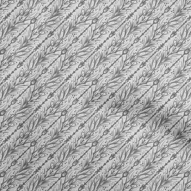 oneOone Viscose Jersey Light Gray Fabric Asian Craft Projects Decor Fabric Printed By The Yard 60 Inch Wide